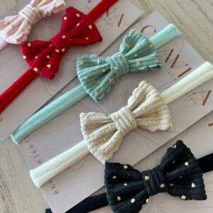 Laço gravatinha cotelê baby