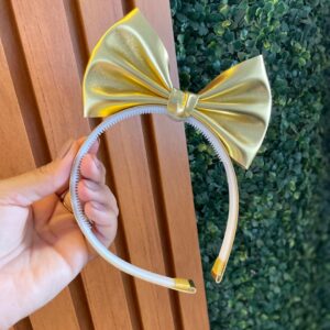 Tiara laço em pé - lonita